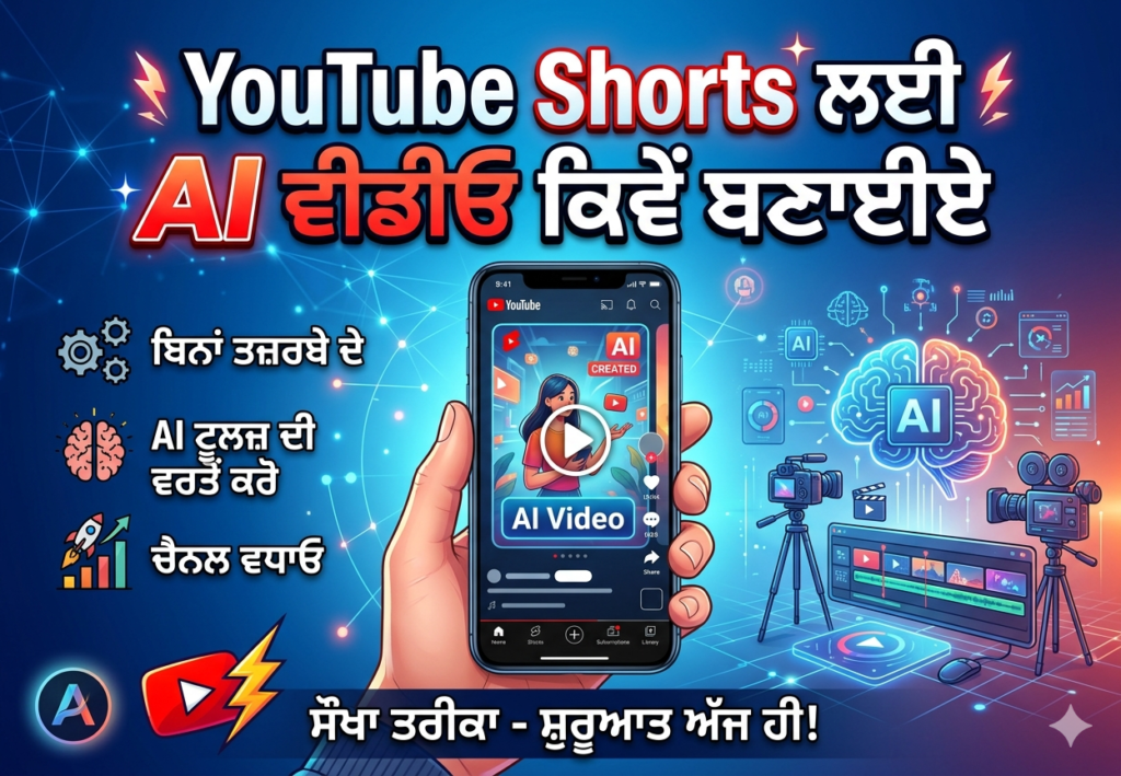 AI ਟੂਲਸ ਦੀ ਵਰਤੋਂ ਕਰਕੇ ਲੈਪਟਾਪ 'ਤੇ YouTube Shorts ਵੀਡੀਓ ਬਣਾਉਣ ਦਾ ਤਰੀਕਾ